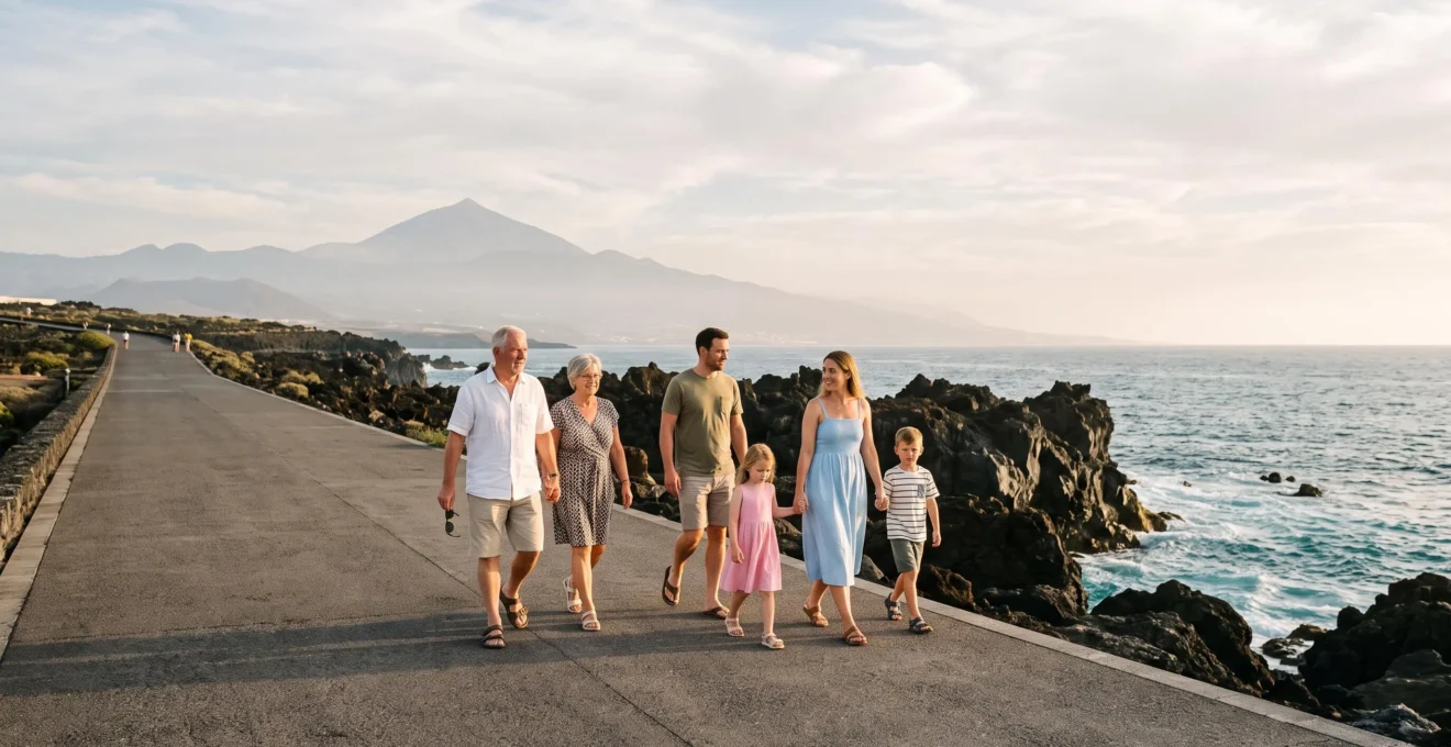 Promenade cotiere plate et accessible aux Canaries, ideale pour une balade facile sans equipement de randonnee