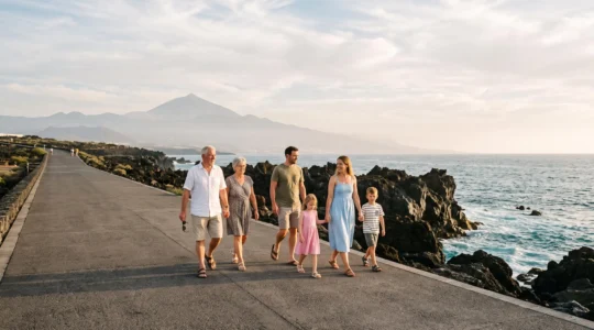 Promenade cotiere plate et accessible aux Canaries, ideale pour une balade facile sans equipement de randonnee